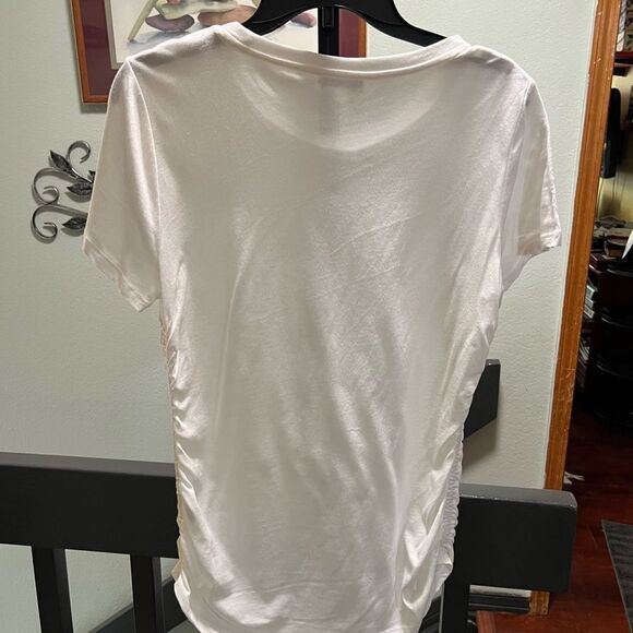 EUC Medium Calvin Klein Women's White Top #077 - Picture 3 of 4
